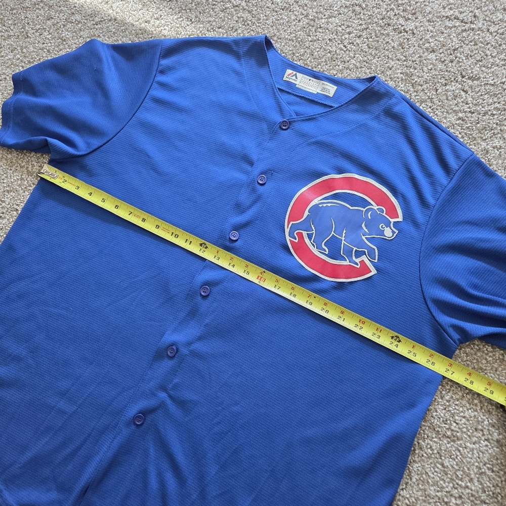 Chicago Cubs‎ BAEZ #9 Jersey 2XL Magestic Baseball 2016 World Series Patch Sport - Picture 11 of 12